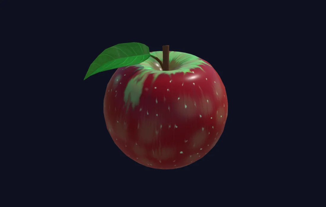 Hand Painted apple